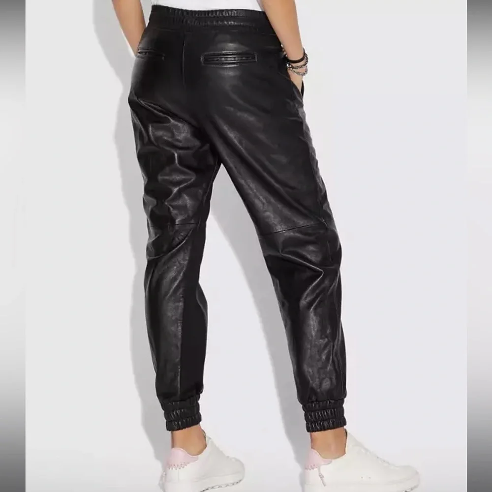 Coach black leather